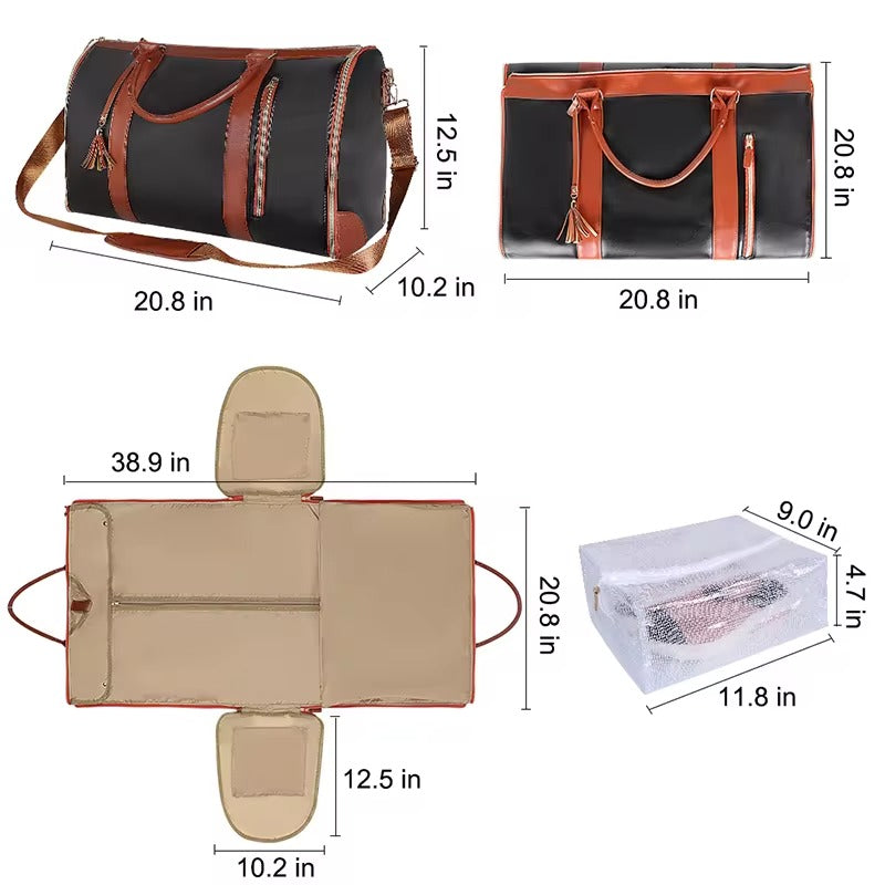 Folding Suit Storage Bag Women High Capacity Luggage Handbag