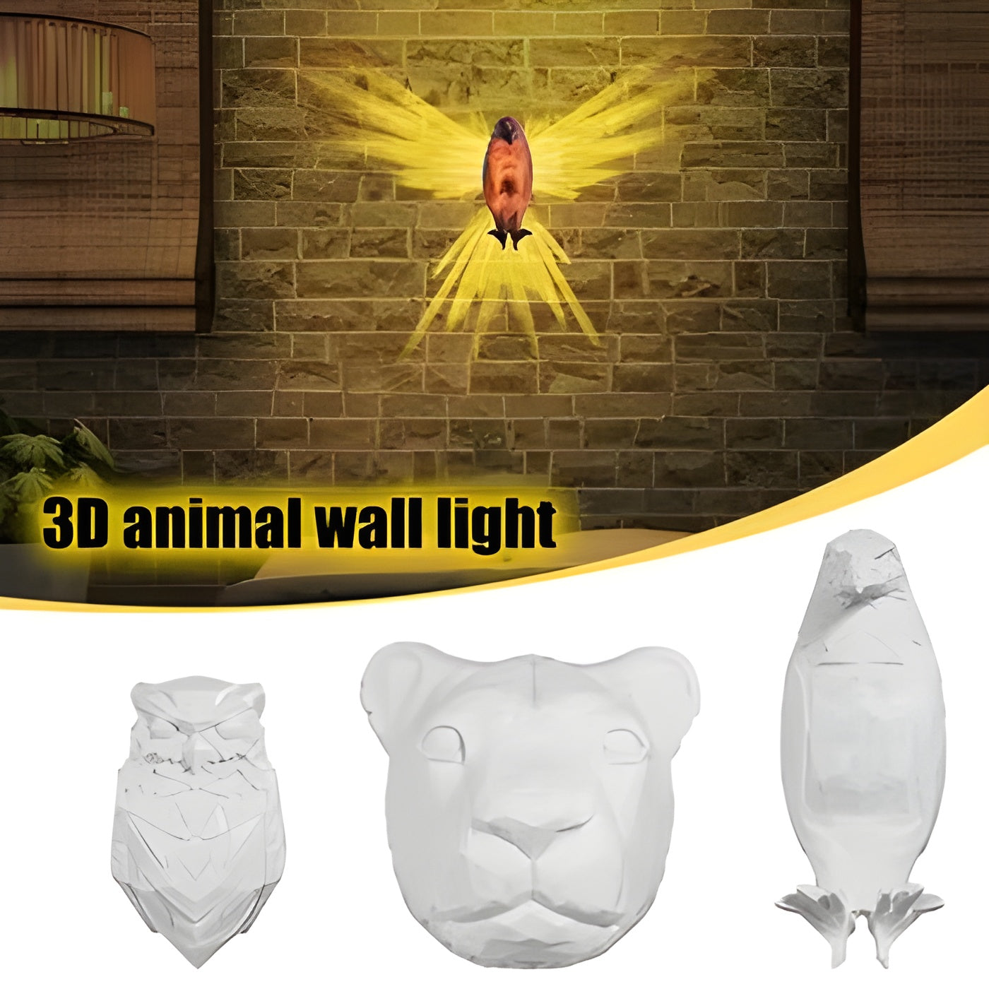 Bird Wall Lamp Halloween Owl Eagle Shape Projector B