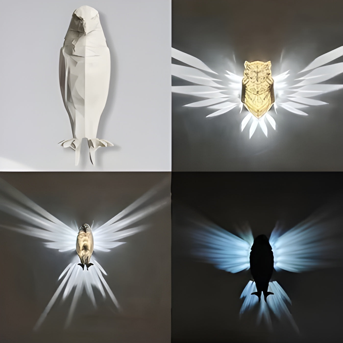 Bird Wall Lamp Halloween Owl Eagle Shape Projector B