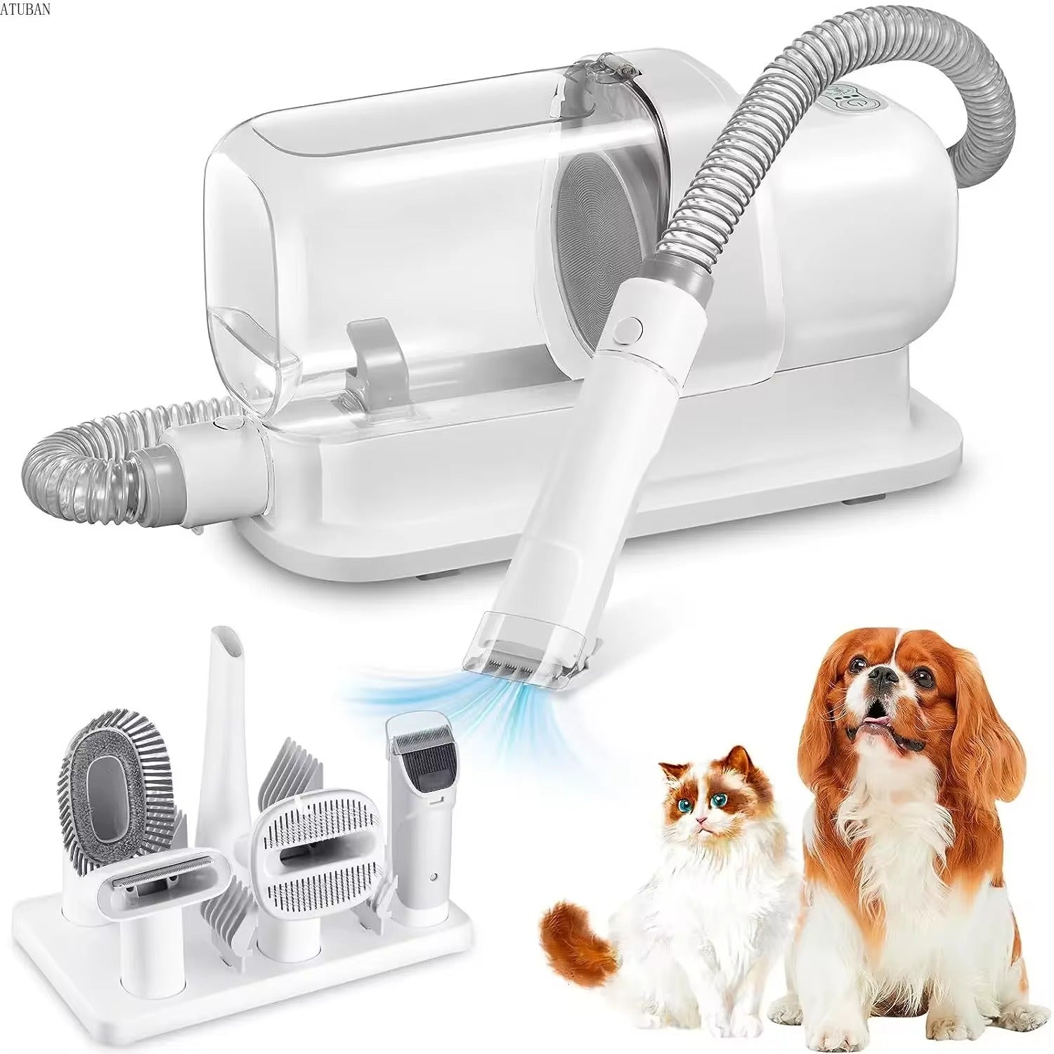 Dog Grooming Vacuum & Kit for Larger Pet Hair Dust